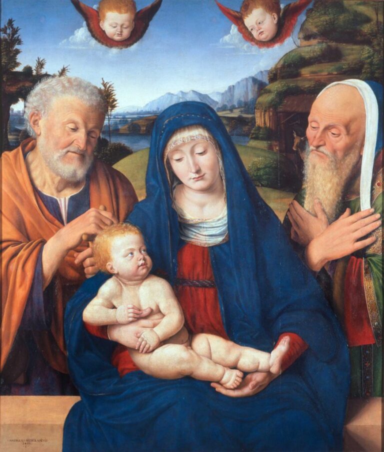 Andrea Solario, Madonna con Bambino e Santi Giuseppe e Simeone