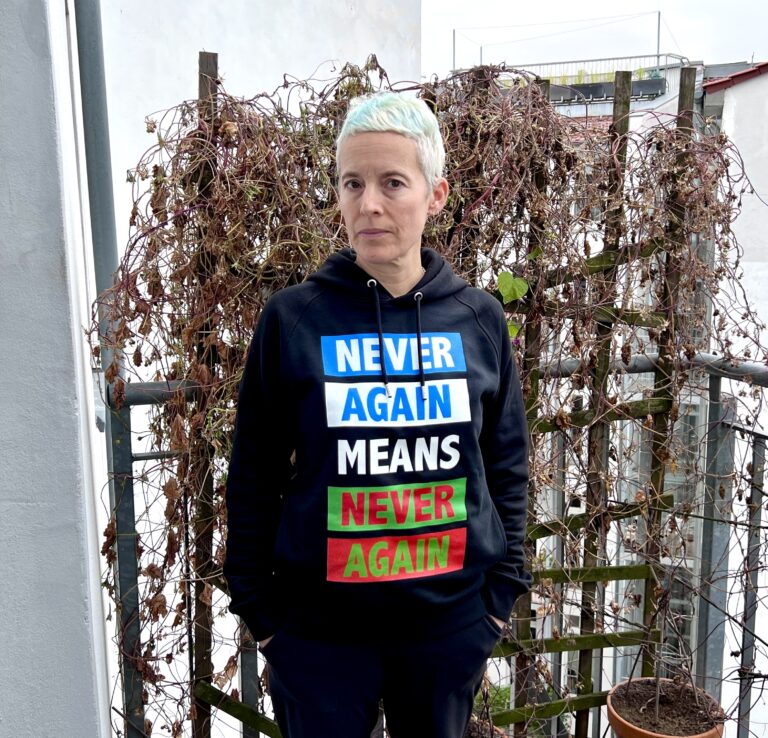 Candice Breitz, Never Again Means Never Again, 2024, charity clothing compaign