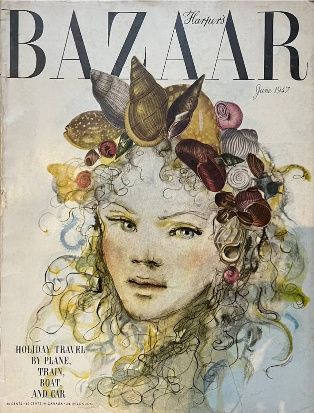 Copertina di Harper Bazaar, Giugno 1947. Courtesy Harper Bazaar