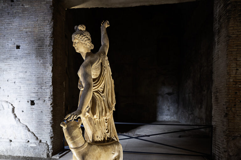 domus aureaninfa con pantera dalla galleria degli uffizi5ph simona murrone A Roma la Domus Aurea apre un nuovo ingresso e ospita un capolavoro proveniente dagli Uffizi 