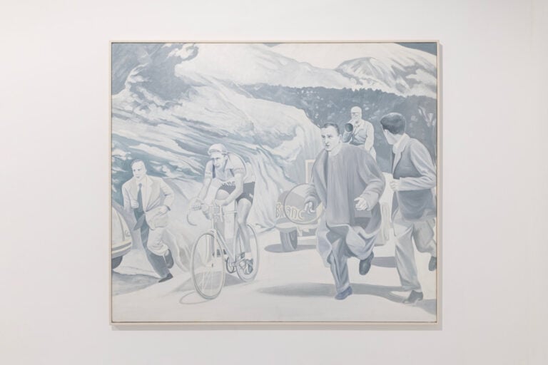 Gian Marco Montesano, Un uomo solo al comando, 1984:1997, olio su tela, cm 120x140