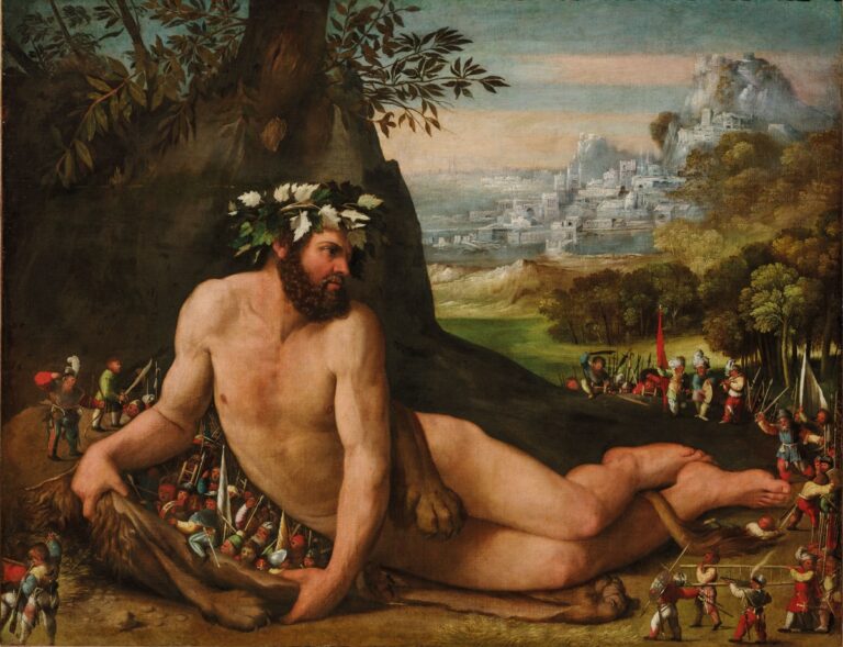 Giovanni Luteri detto Dosso, Ercole tra i pigmei, c. 1535, Graz, Universalmuseum Joanneum, Alte Galerie