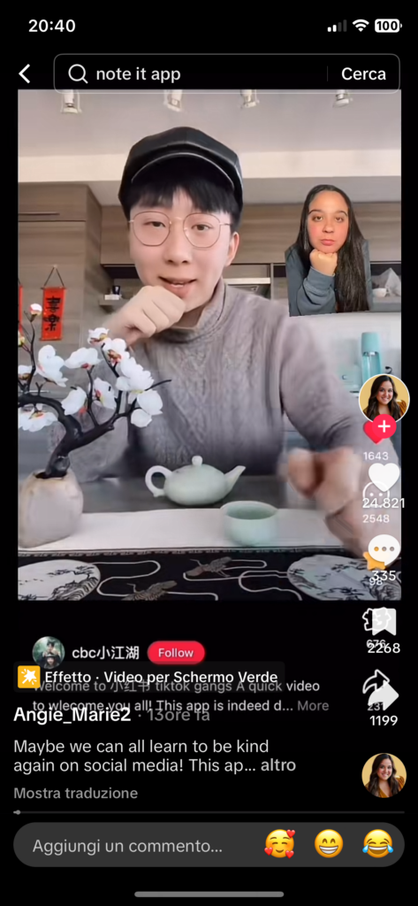 Il CEO di Xiaohongshu accoglie i "rifugiati di TokTok". Screenshot via TikTok