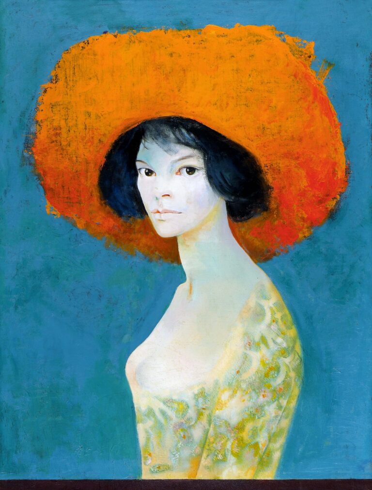 Leonor Fini, Autoritratto - Dama dal cappello rosso, Museo Revoltella. Courtesy Museo Revoltella