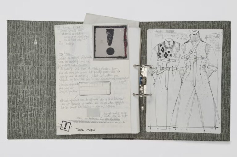 Martin Margiela facsimile disegni autunno inverno 1989-90