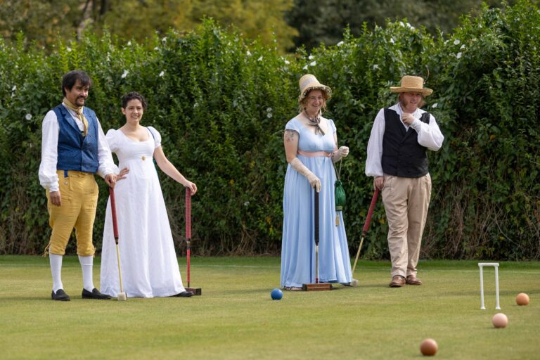 Partite di Croquet in occasione del Jane Austen Festival di Bath. Courtesy Sean Strange Photography