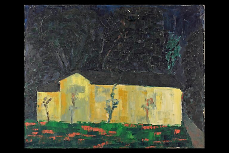 Silvana Weiller, Paesaggio giallo Olio su tela 1959