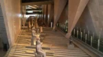 The Grand Egyptian Museum’s main staircase. COURTESY OF THE GRAND EGYPTIAN MUSEUM