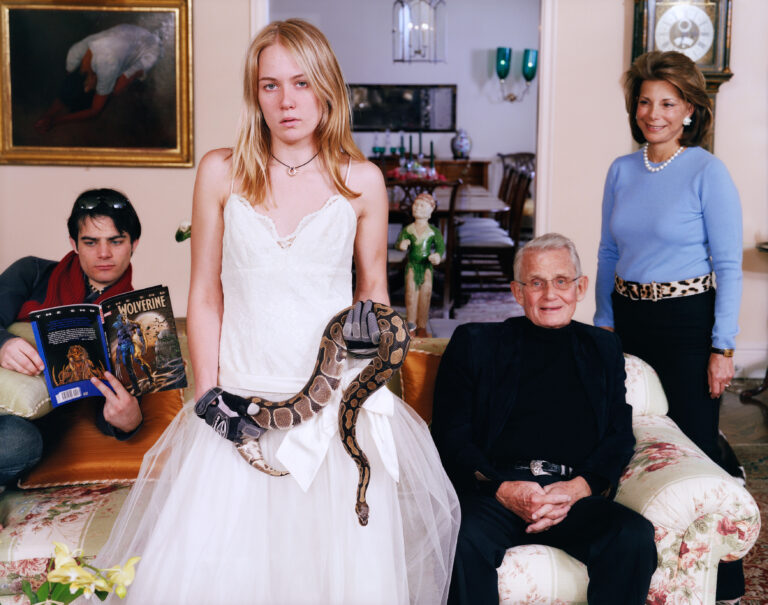 Tina Barney, Family Commisson With Snake (Close Up), 2007