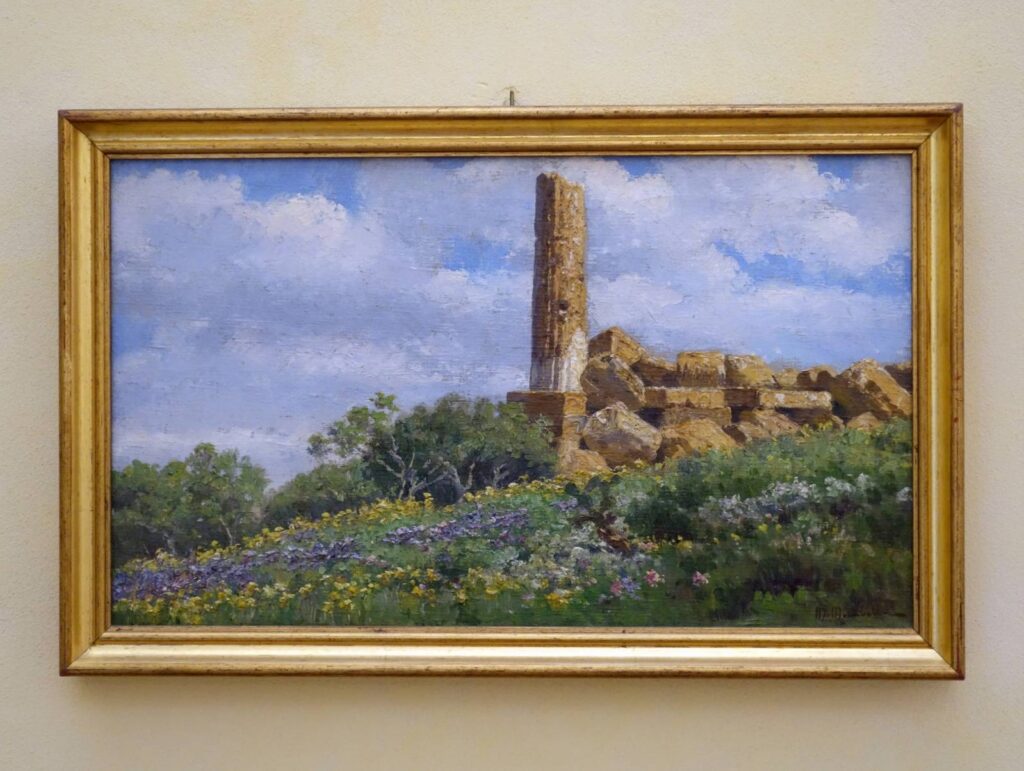 Una tela di Lojacono conservata nel Museo dei Filippini di Agrigento (attualmente chiuso per restauri)