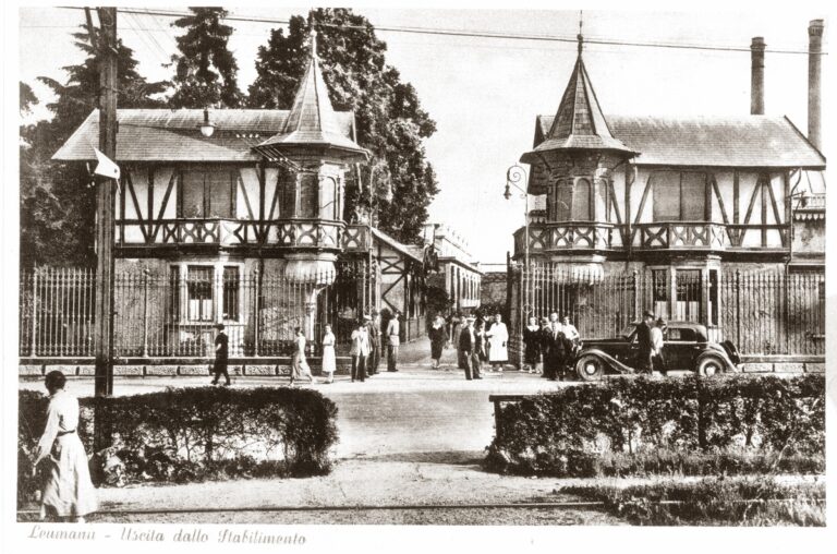 Uscita dallo stabilimento, Villaggio Leumann, Collegno