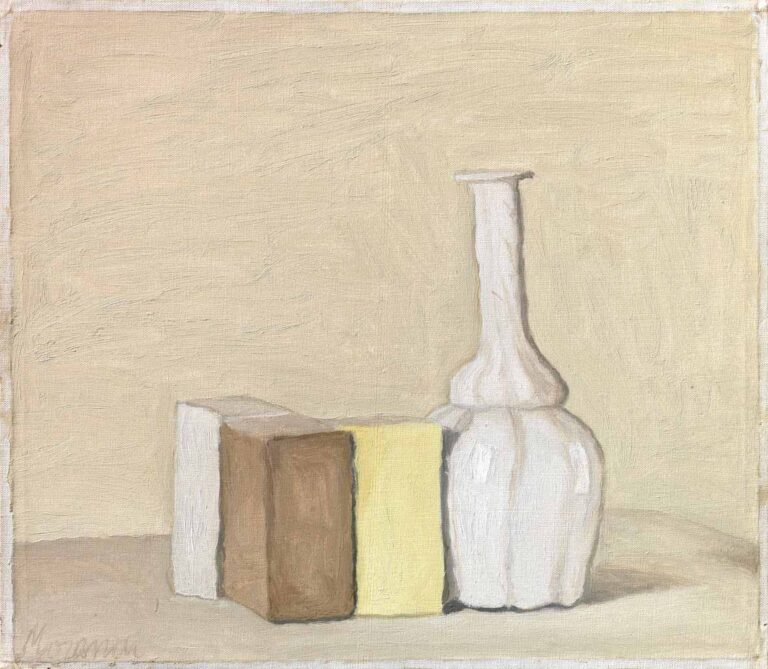 Giorgio Morandi, Natura morta, 1954, olio su tela, Firenze, Fondazione Roberto Longhi