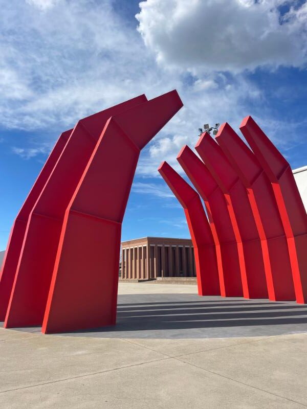 Alberto Burri Grande Ferro R, 1990-91, Ravenna. Photo Aurelio Amendola