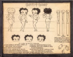 Betty Boop, scheda, Fleischer Studios’ staff animators, c.1930. Mahoney Family Collection, Courtesy Mahoney Family Collection