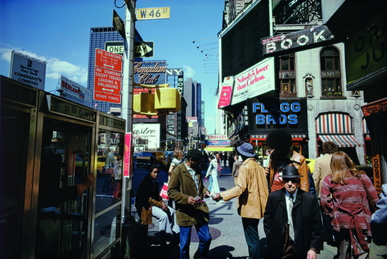 ©Joel Meyerowitz New York City West 46th Street and Broadway 1976