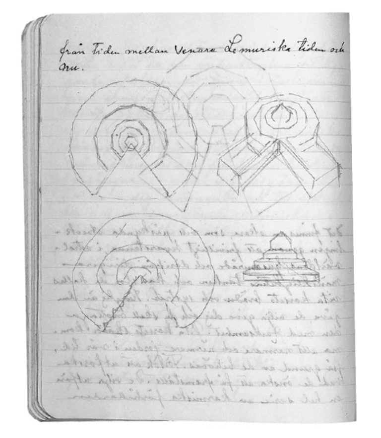 Disegni architettonici del Tempio 1931 Julia Voss Hilma af Klint a biography 2022 p.259