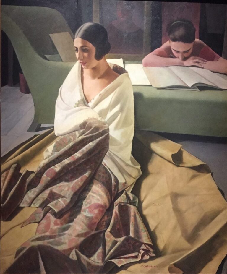 Felice Casorati, Le sorelle Raya Markman e Bella Hutter, 1924, Collezione privata