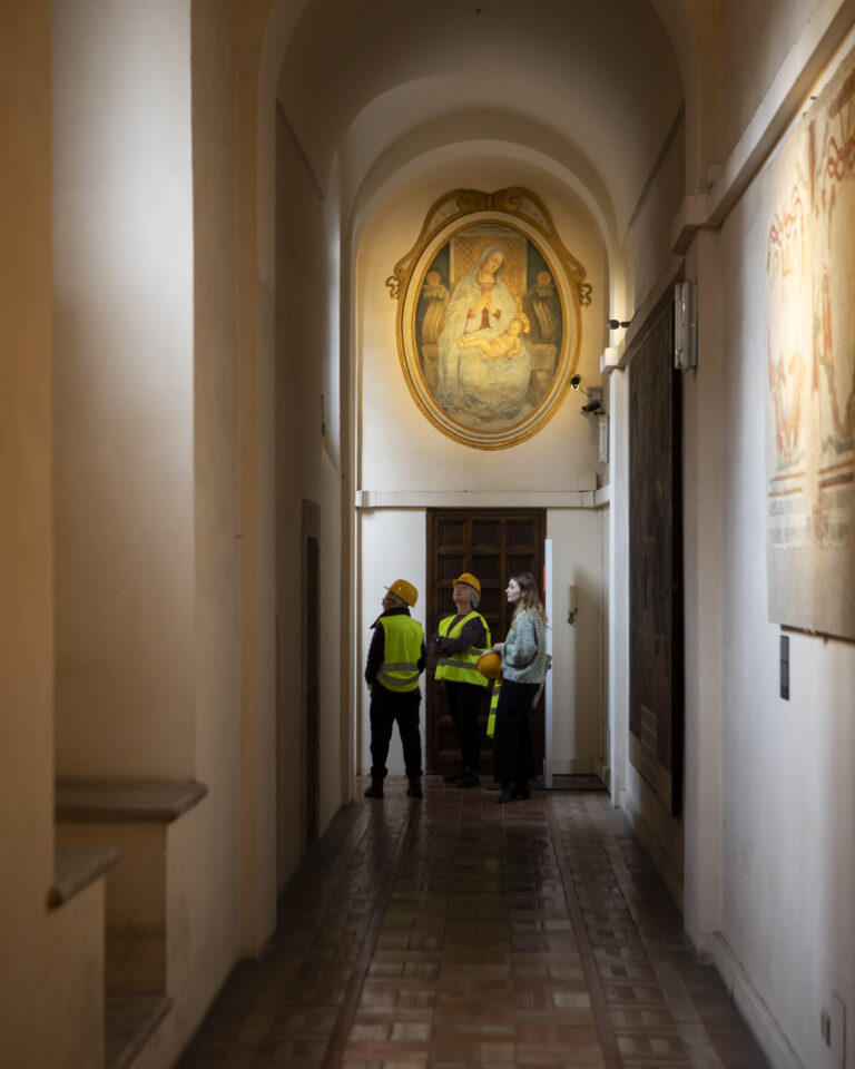 Il cantiere dell'Appartamento Barbo a Palazzo Venezia a Roma