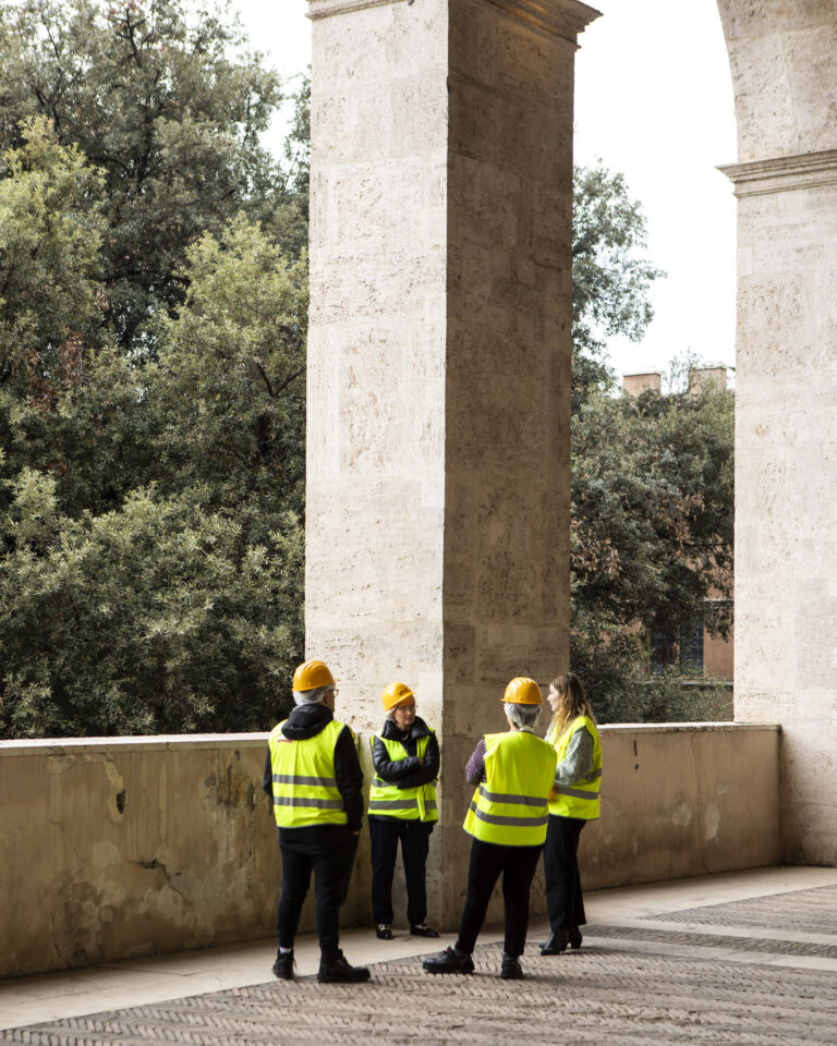 Il cantiere dell'Appartamento Barbo a Palazzo Venezia a Roma