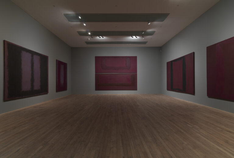 Installation photography, Mark Rothko's Seagram Murals at Tate Modern, 2009. Photo: Tate