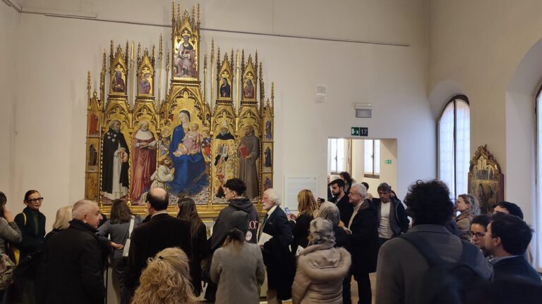 Installation view at the Pinacoteca Nazionale, Siena, 2025. Photo © Musei Nazionali di Siena