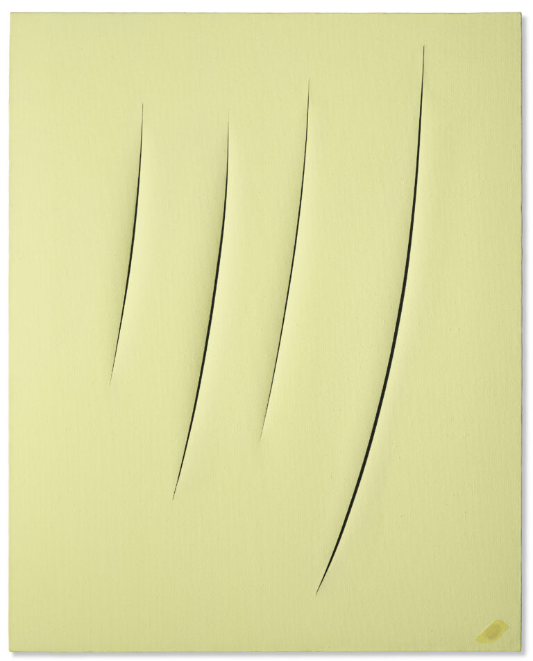 Lucio Fontana, Concetto spaziale. Attese, 1960. Courtesy Christie's Images Ltd.