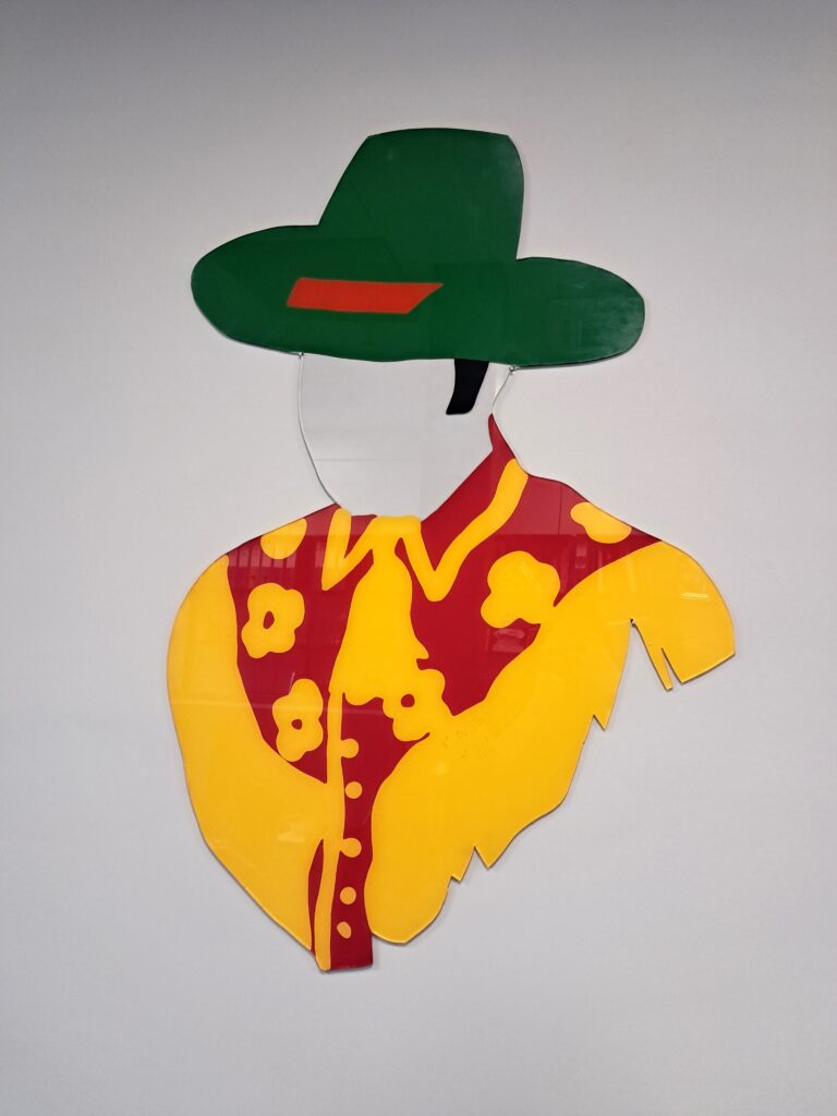 Marco Lodola, Cow Boys, 2000, perspex + smalti, 104x73 cm