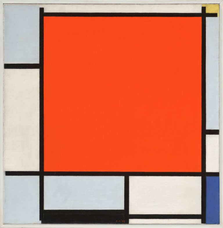 Piet Mondrian, Composition with Large Red Plane, Bluish Gray, Yellow, Black and Blue, 1922. Courtesy Christie’s Images Ltd.