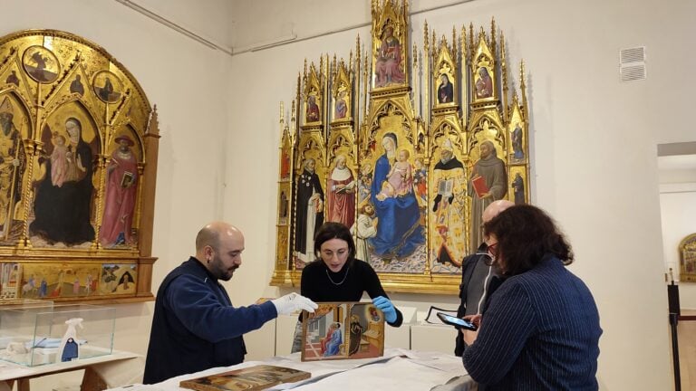 Setting of the exhibition at the Pinacoteca Nazionale, Siena, 2025. Photo © Musei Nazionali di Siena