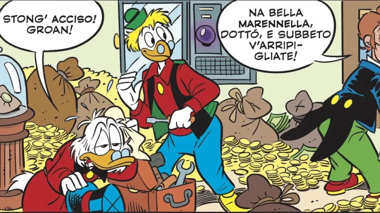 Topolino 3608 Campania. Con storia in dialetto napoletano. Credit Panini