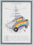 Tavola originale del Codex Seraphinianus, 1979, matite colorate su carta, cm. 58 x 43.