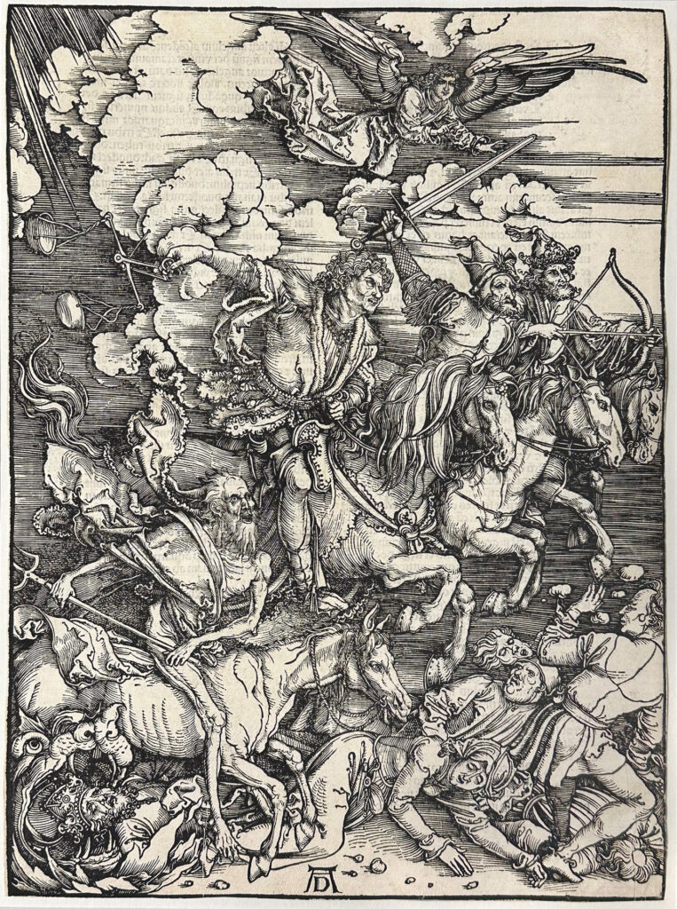 Albrecht Durer, Four Horsemen. Courtesy Bourner