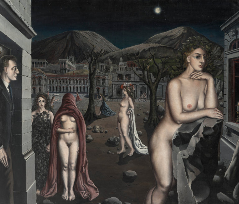 Paul Delvaux, La ville endormie. Courtesy Christie's Images Ltd