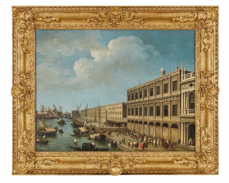 Giovanni Battista Cimaroli, Il molo verso la Basilica della Salute, 1740