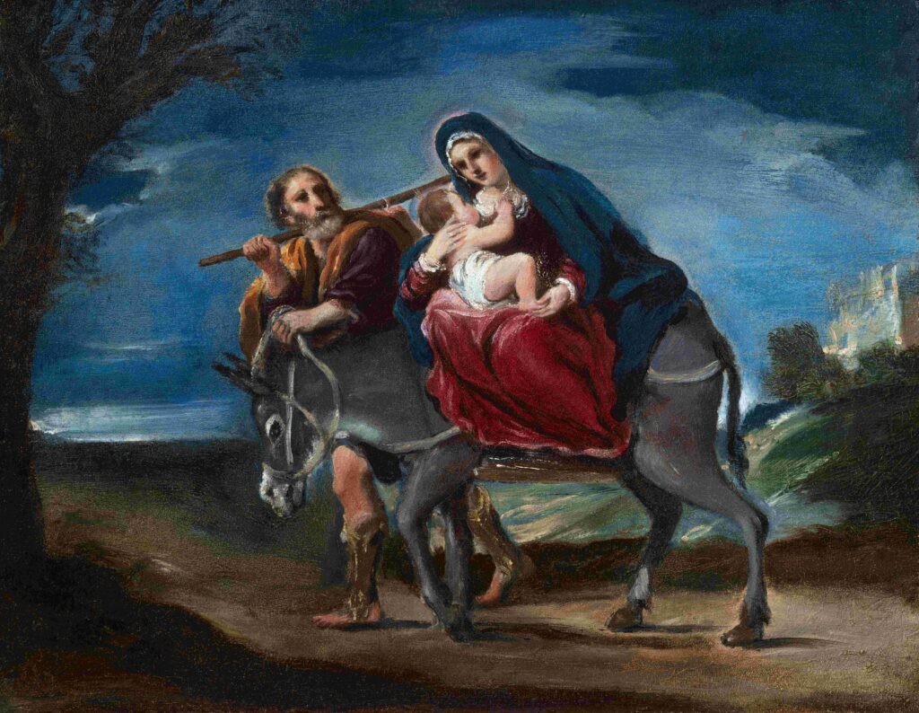 Guercino, La fuga in Egitto. Courtesy Fondantico di Tiziana Sassoli