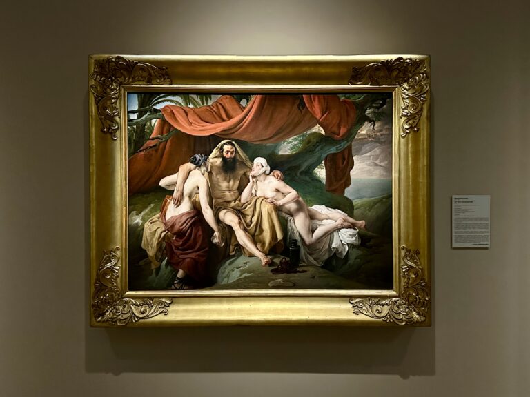 Hayez, Lot e le sue figlie. Lullo Pampoulides, TEFAF Maastricht 2025. Ph. Cristina Masturzo