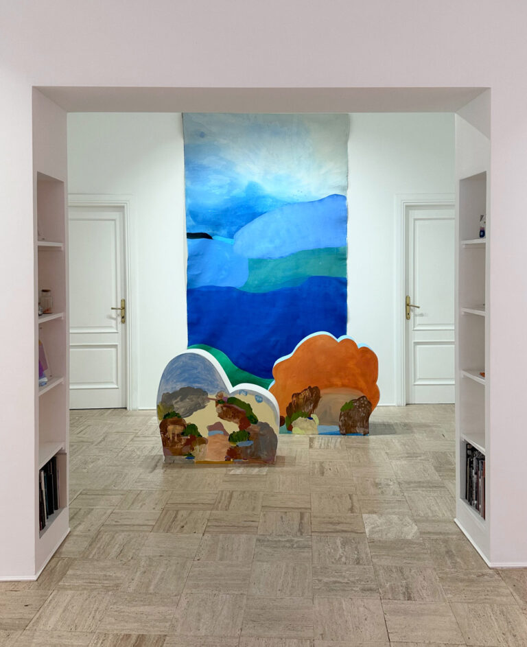 Luciana Pretta, Quando filo, colore e parola s'intrecciano, installation view at Maja Arte Contemporanea, Roma, 2025