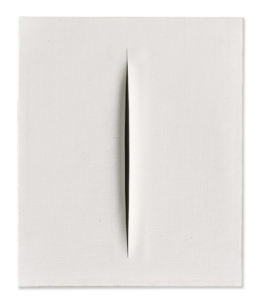 Lucio Fontana, Concetto Spaziale, Attese, 1967. Courtesy Christie's Images Ltd.