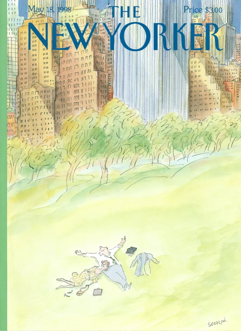 the new yorker una delle copertine disegnate da jean jacques sempe Il New Yorker compie 100 anni: la storia del magazine e delle sue mitiche copertine