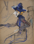 Henri de Toulouse-Lautrec, Jane Avril au Divan Japonais (1892). Courtesy Christie's Images Ltd.
