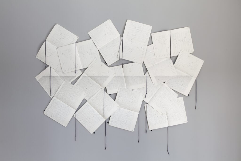 Marco Di Giovanni, Orizzonte, 2015, 120x170 cm, matita su agende moleskine - collezione privata Istanbul