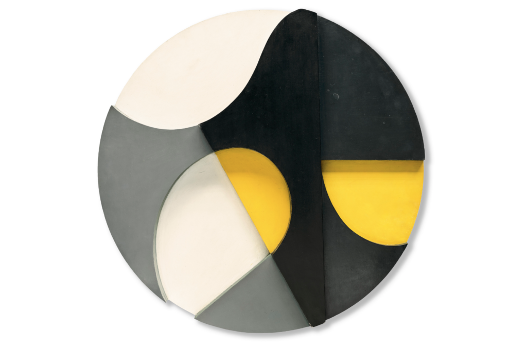 Sophie Taeuber-Arp, Relief rond en quatre hauteurs, éléments courbes, coupant(s), cassant(s), 1936. Courtesy Christie's Images Ltd.