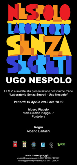 Ugo Nespolo – Laboratorio Senza Segreti