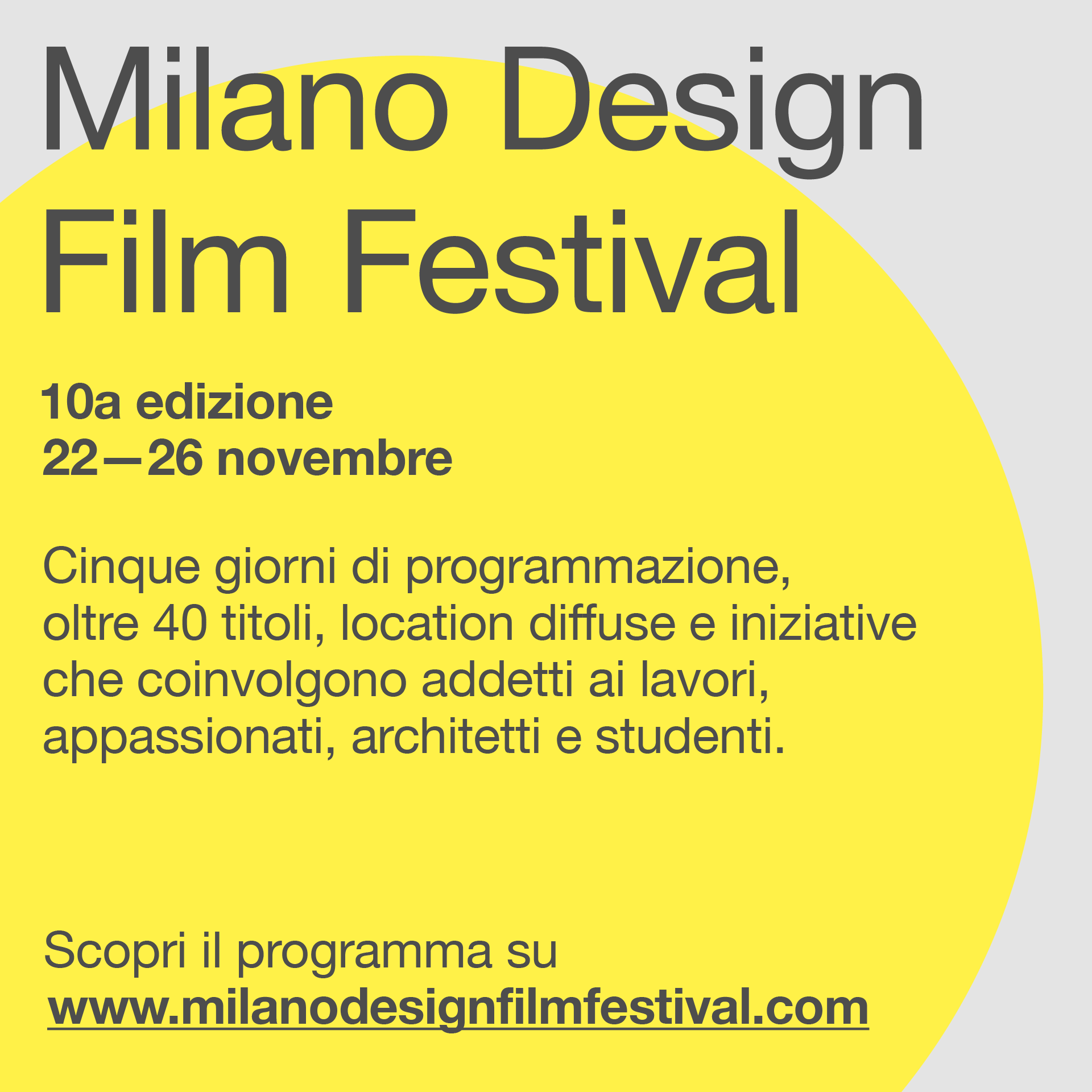 Milano Design Film Festival 2022